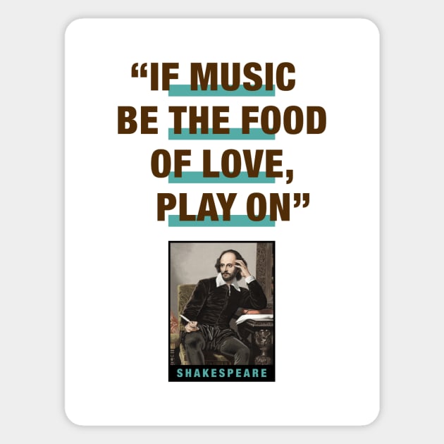 William Shakespeare Magnet by PLAYDIGITAL2020